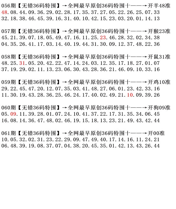 061期36码特围[图]