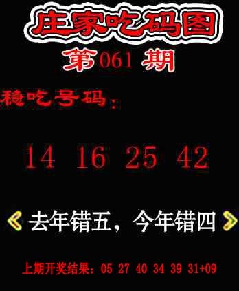 061期庄家吃码图[图]