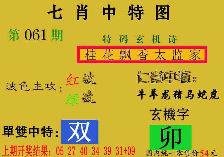 061期七肖中特[图]