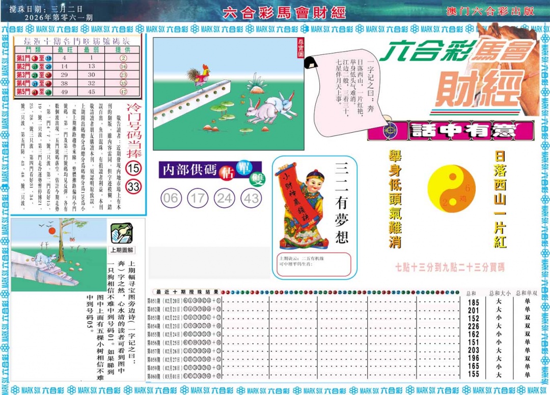 061期马会财经A[图]