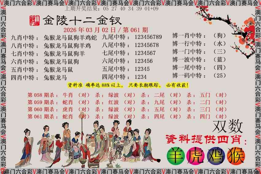 061期金陵十二金钗[图]