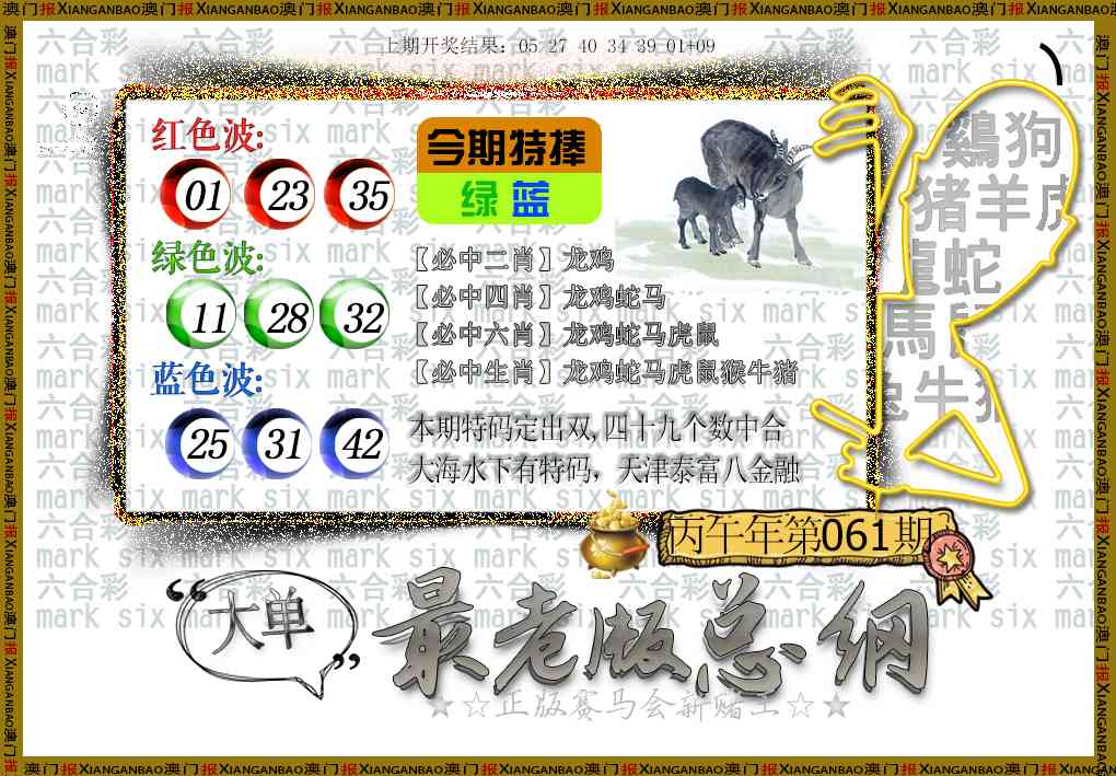 061期最老版总纲[图]