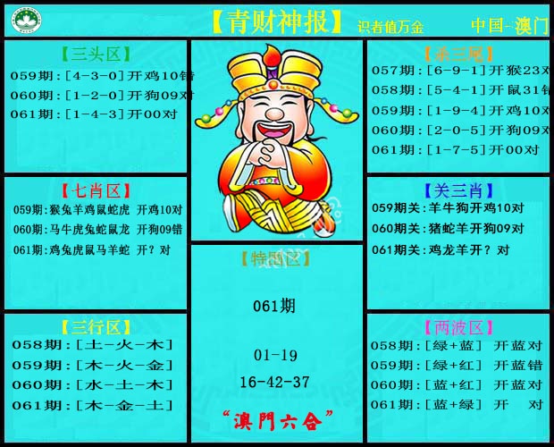 061期青财神[图]