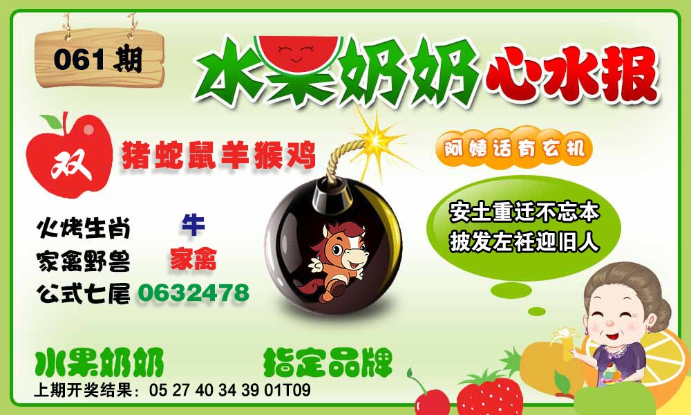 061期水果心水报[图]