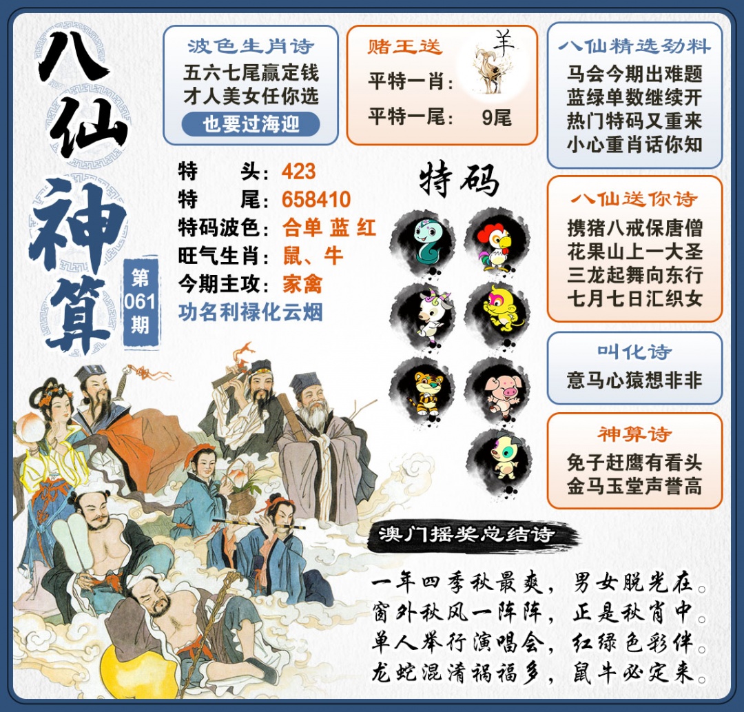 061期八仙神算[图]