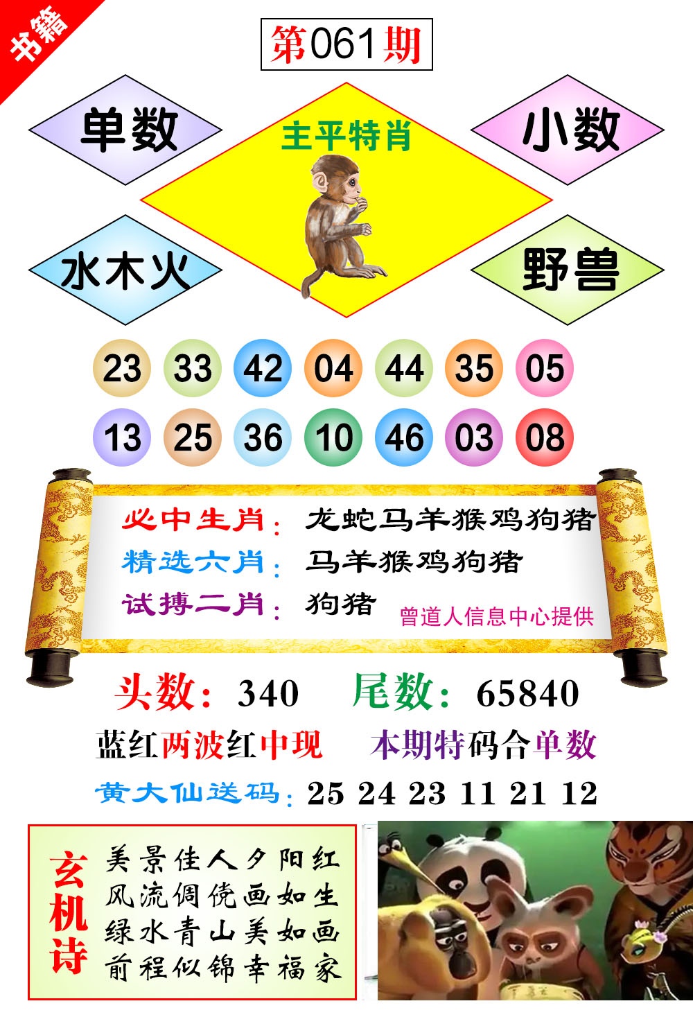 061期澳门济公十八码[图]