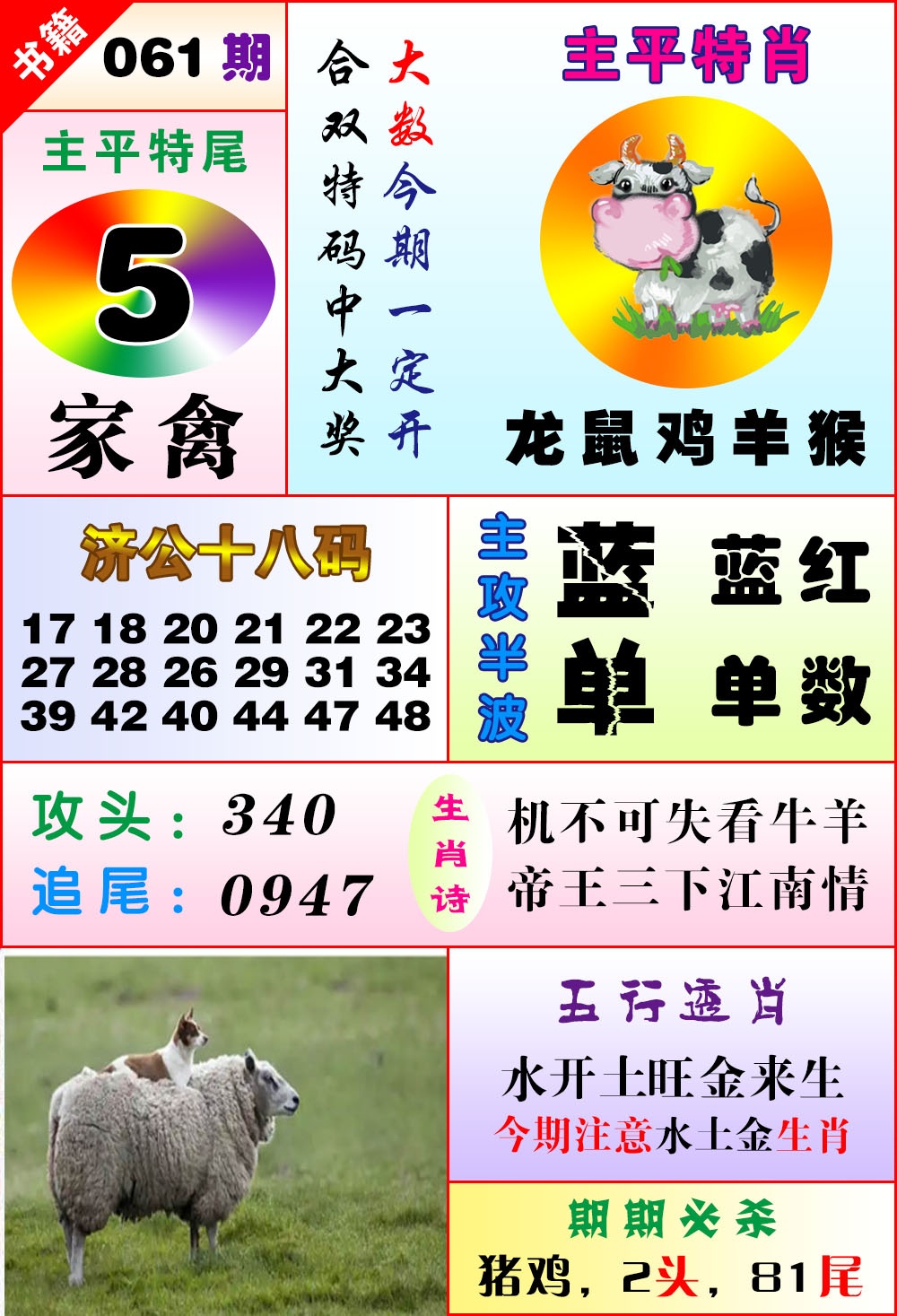 061期澳门狗头铡[图]