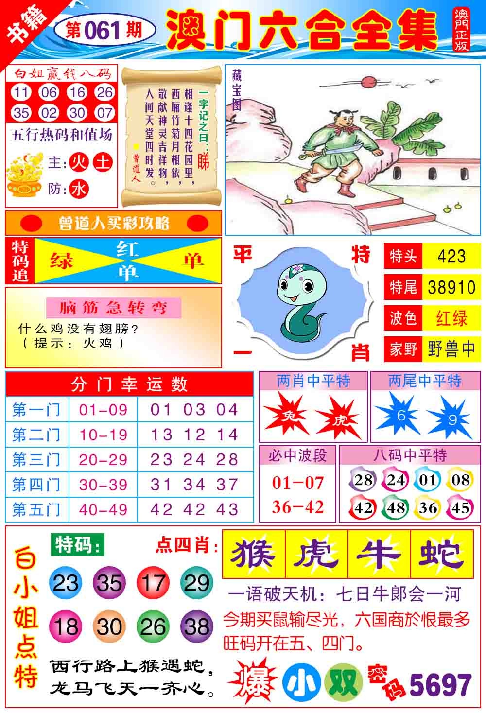 061期澳门全集六合[图]