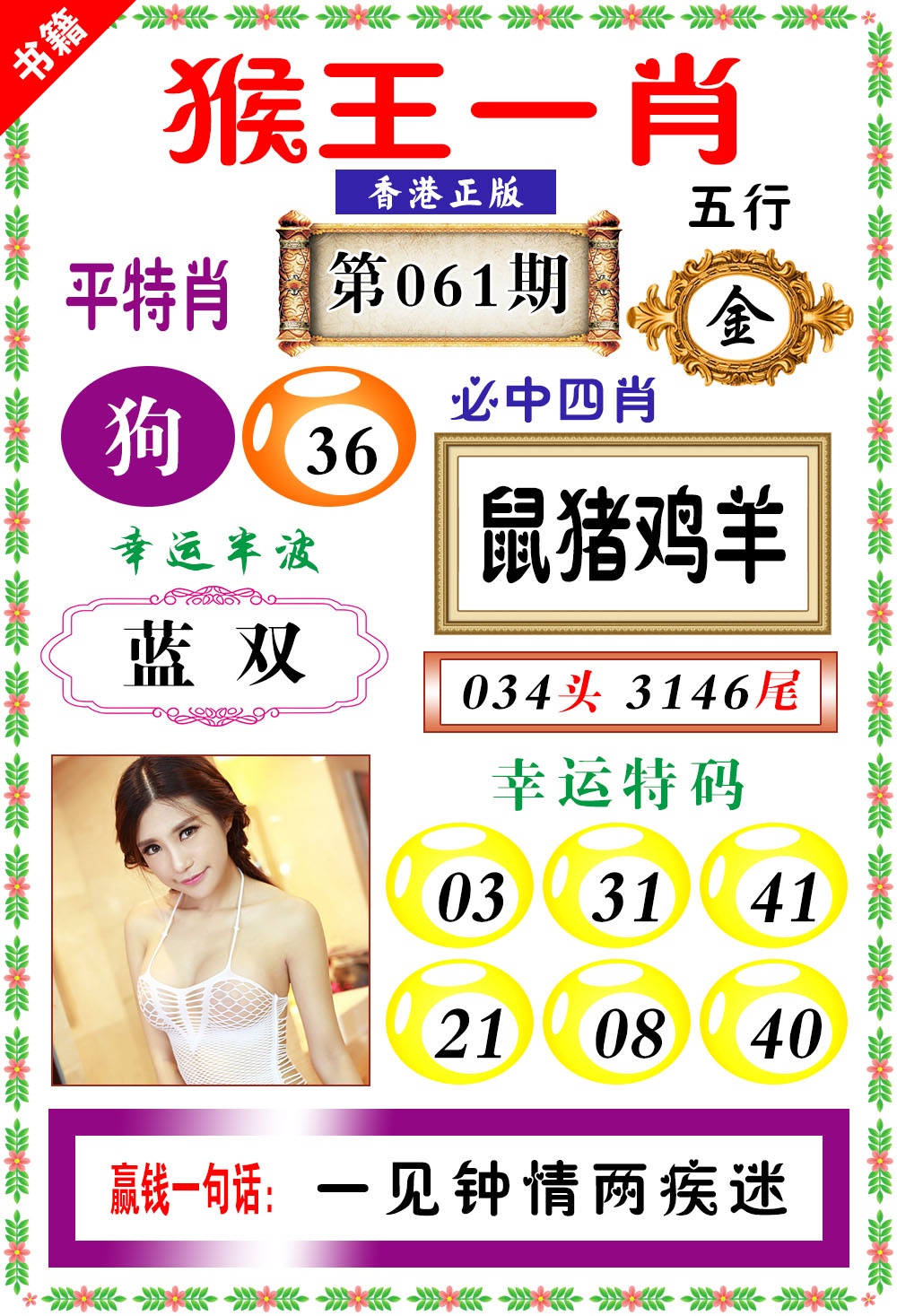 061期澳门猴王猴[图]