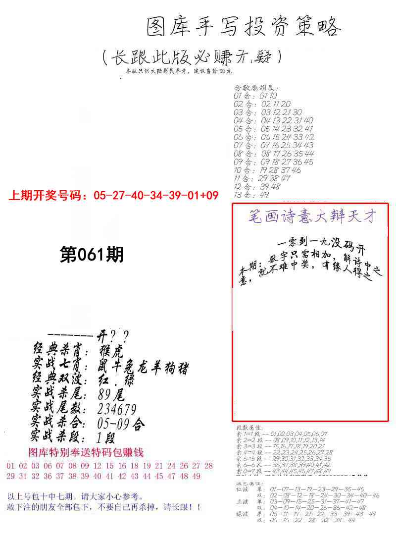 061期手写投资策略[图]