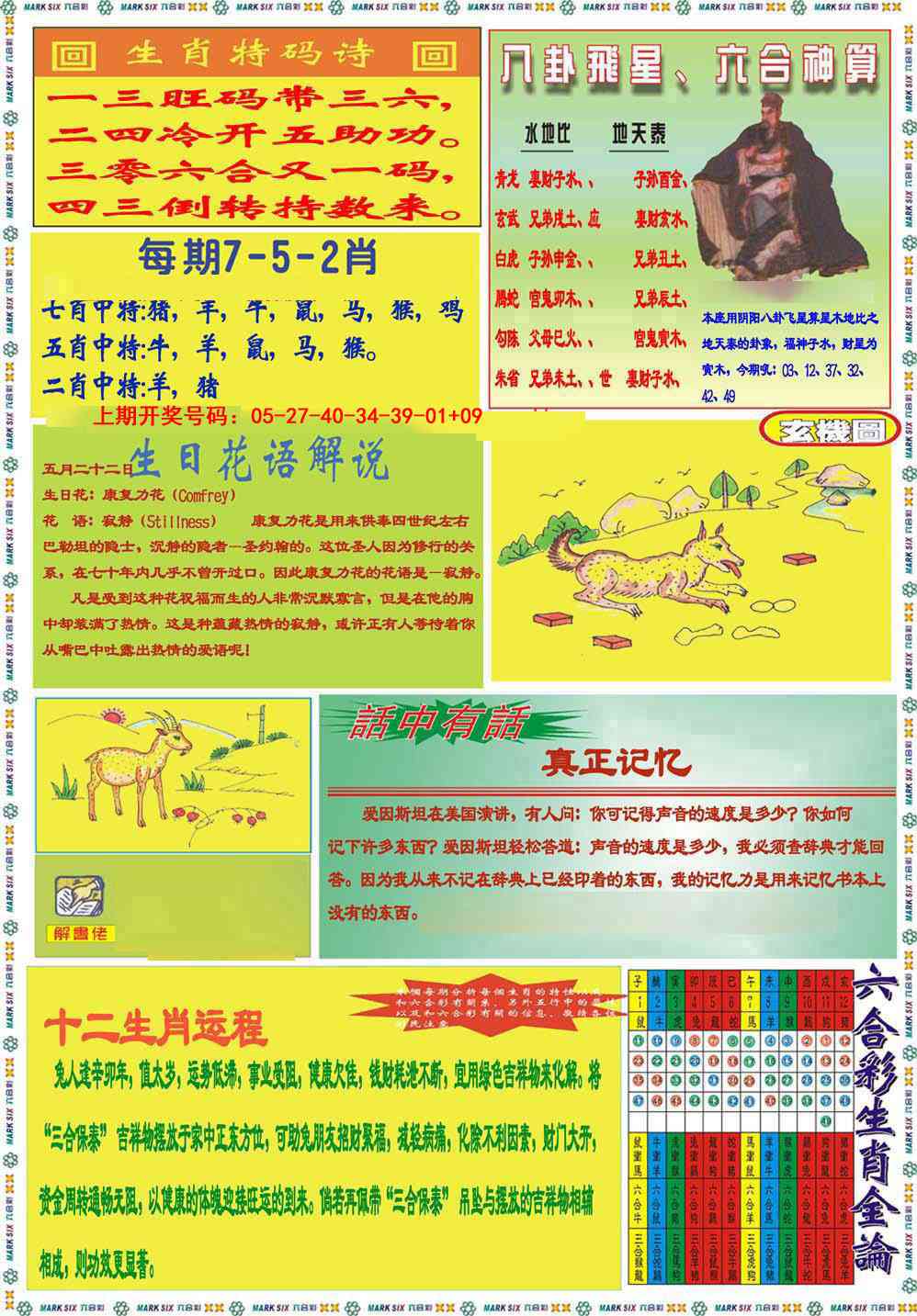 061期九龍马经B(推荐)[图]