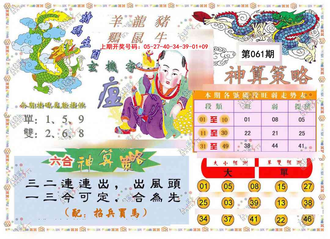 061期神算策略[图]