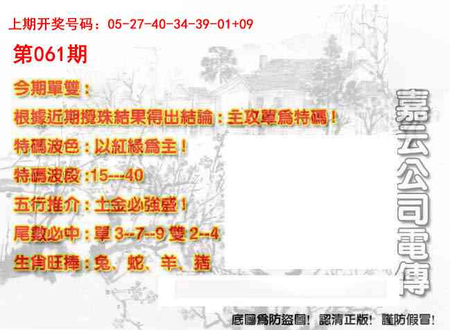 061期嘉云公司电传[图]