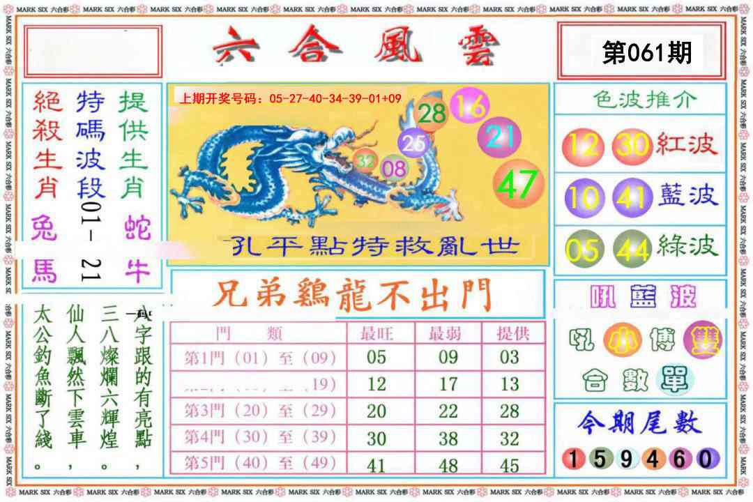 061期六合风云《另版》[图]