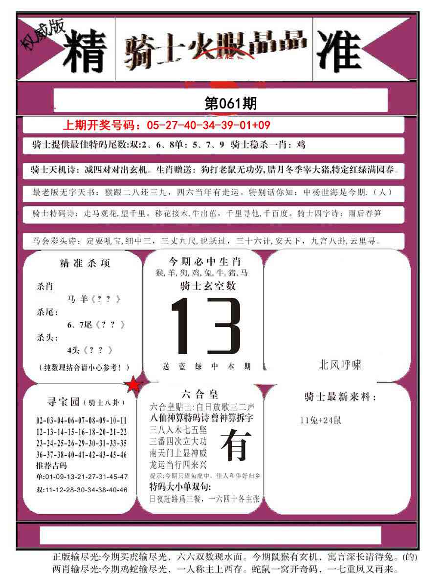 061期骑士火眼晶晶B[图]